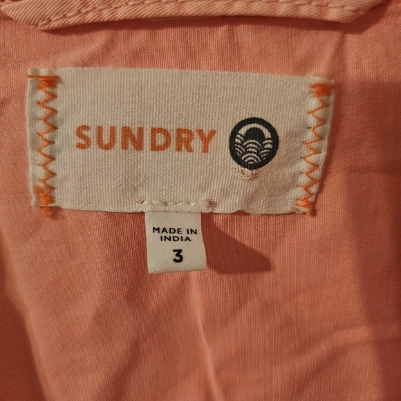 Sundry Neon Pink Shorts Jumpsuit Romper Size 3 - Picture 2 of 4